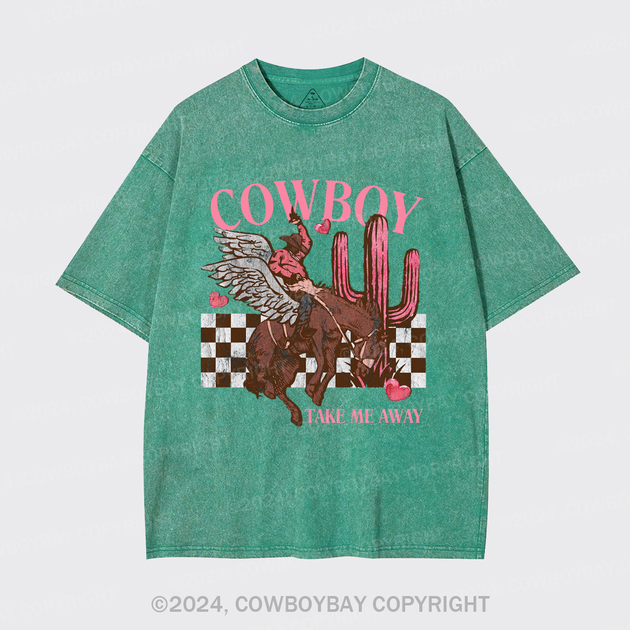 Cowboy Take Me Away Wild West Garment-dye Tees
