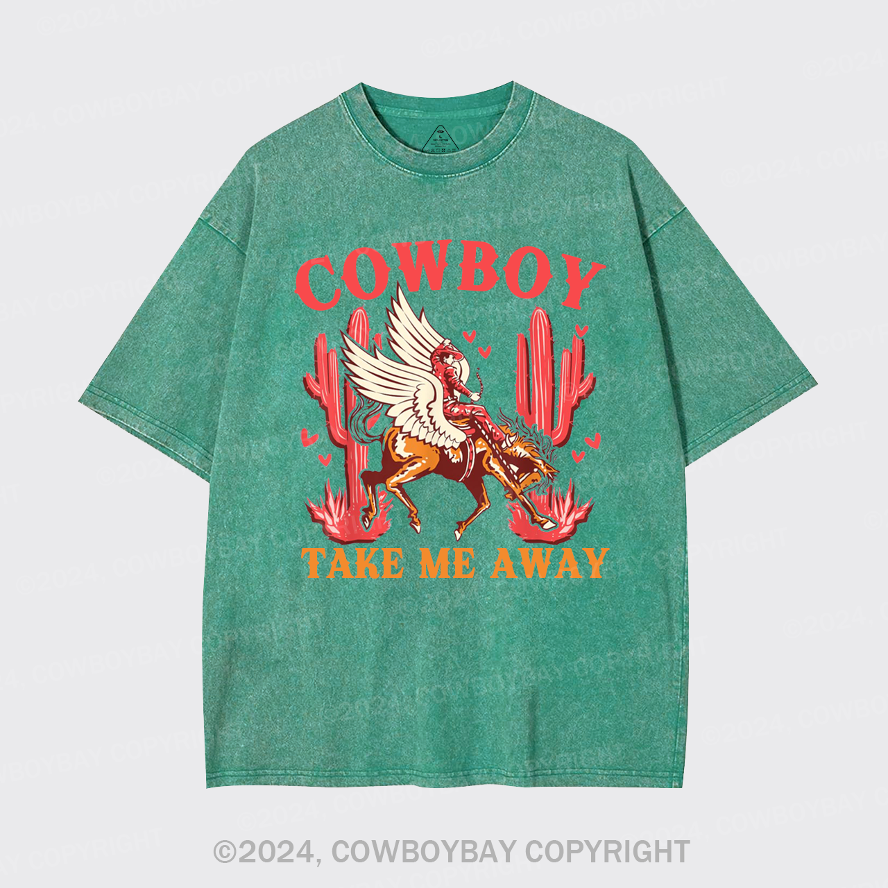 Wild West Cowboy Take Me Away Garment-dye Tees