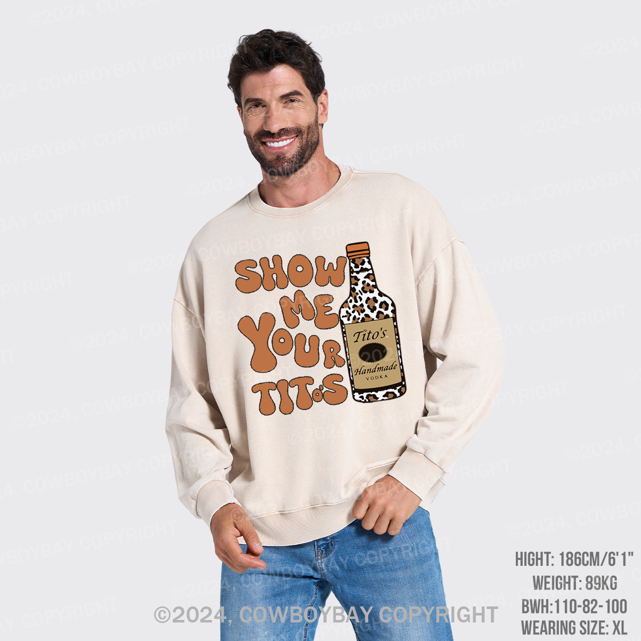 Show Me Your Tito's Vodka Washed Sweatshirts