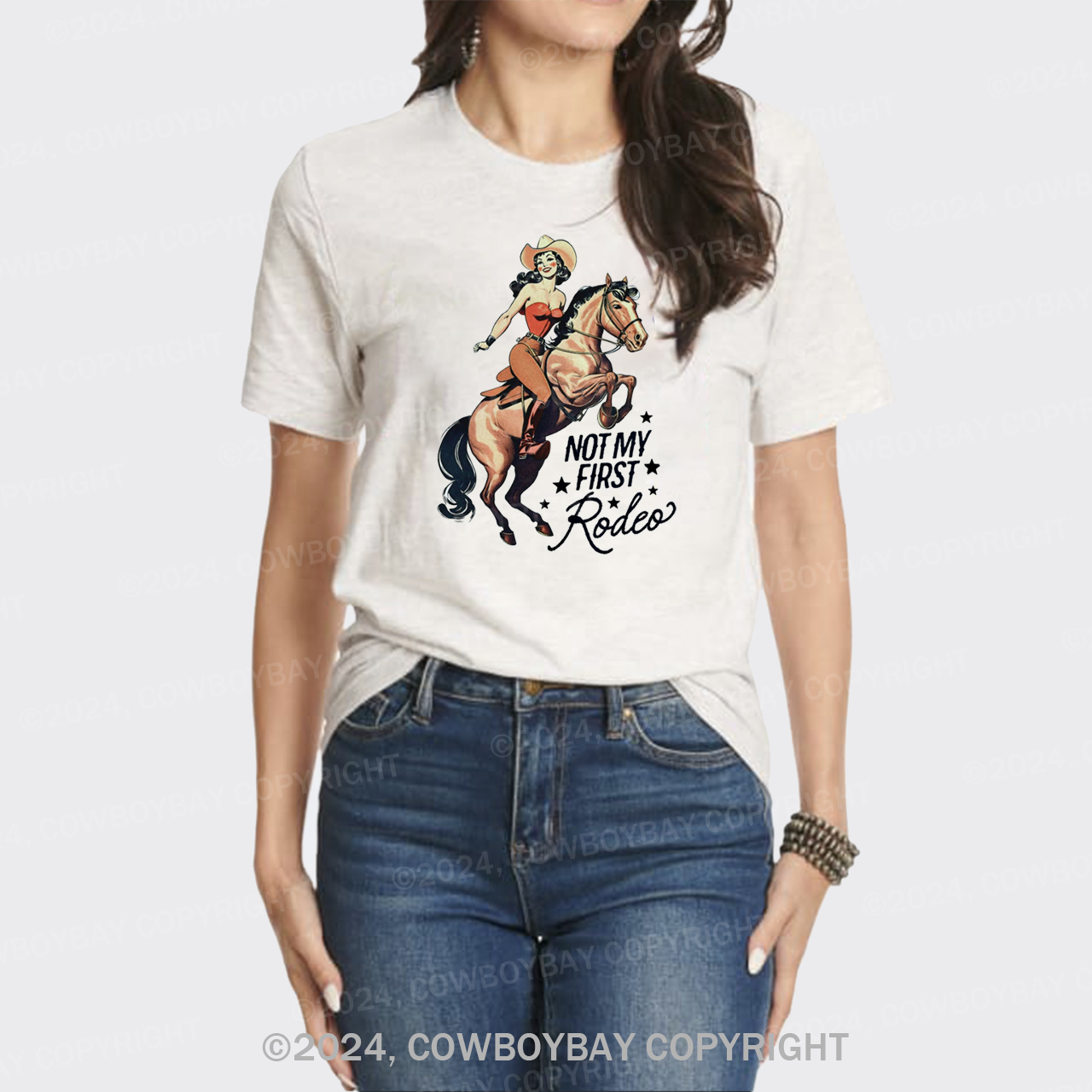 Retro Rodeo Cowgirl T-Shirts