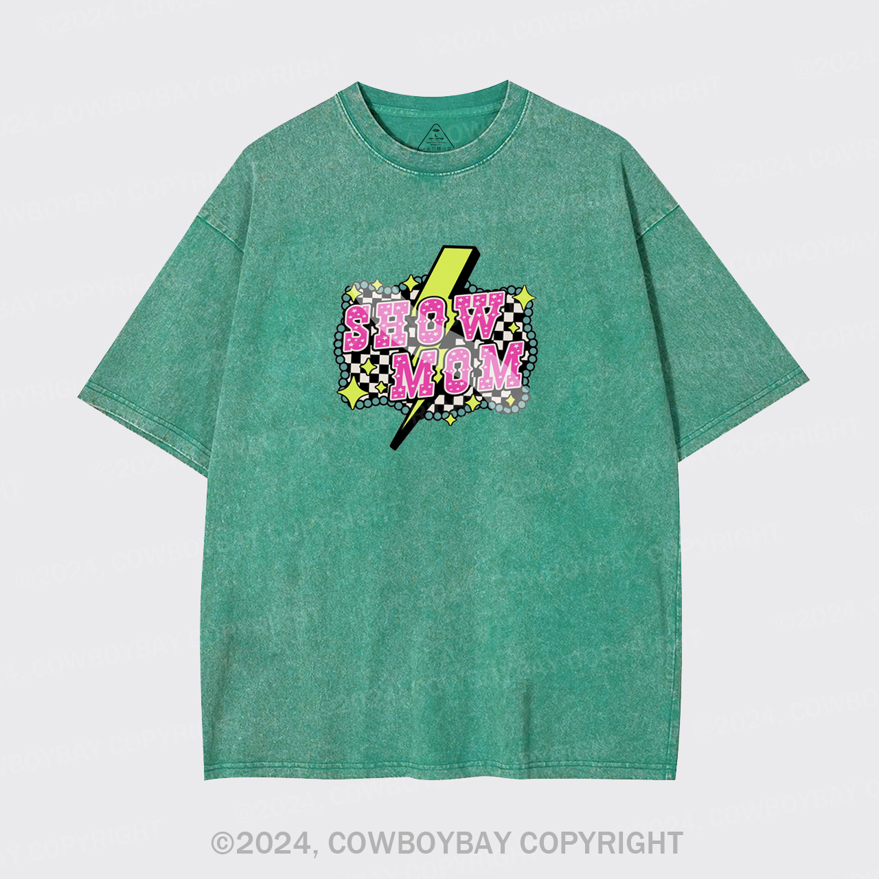 Show Mom Cowgirl Garment-dye Tees