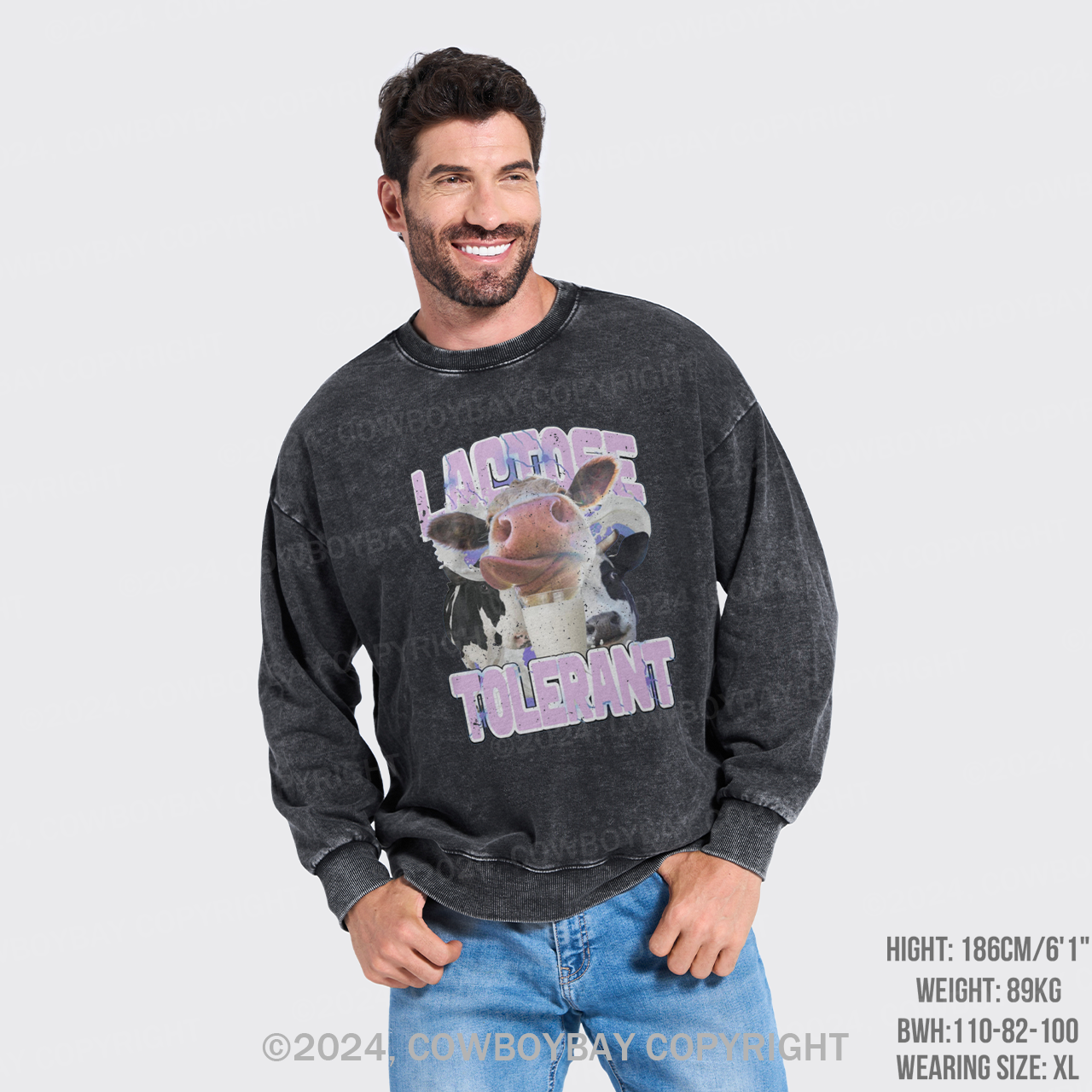 Lactose Tolerant Vintage Washed Sweatshirts
