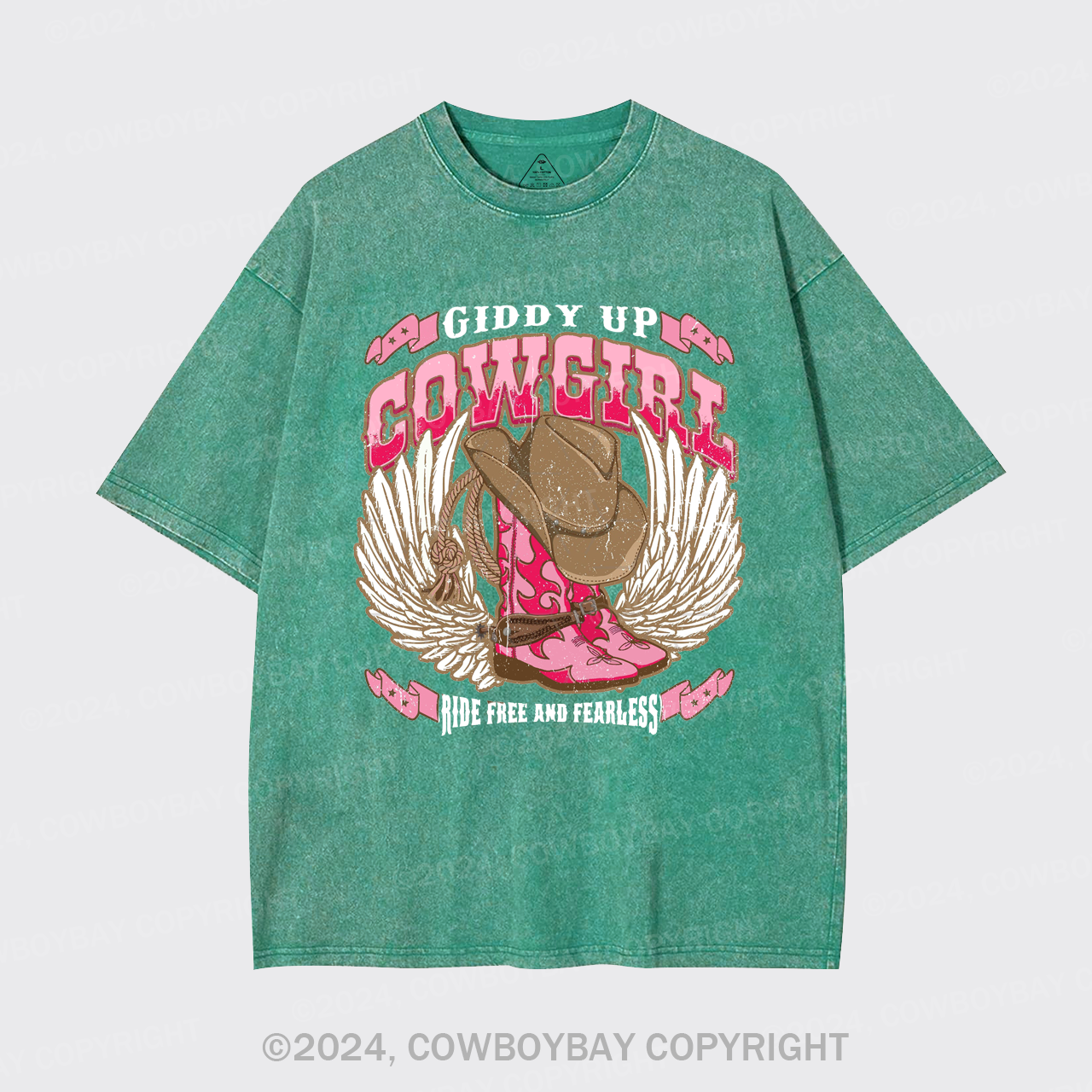 Giddy Up Cowgirl Garment-dye Tees