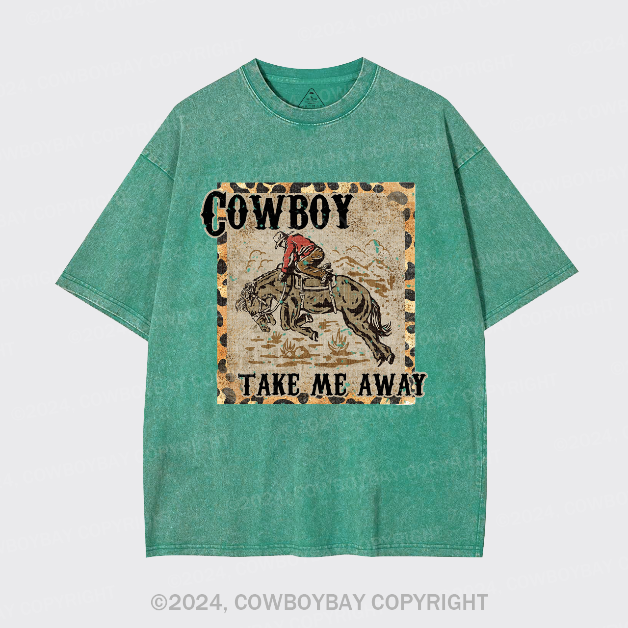 Cowboy Take Me Away,Western 90s Garment-dye Tees
