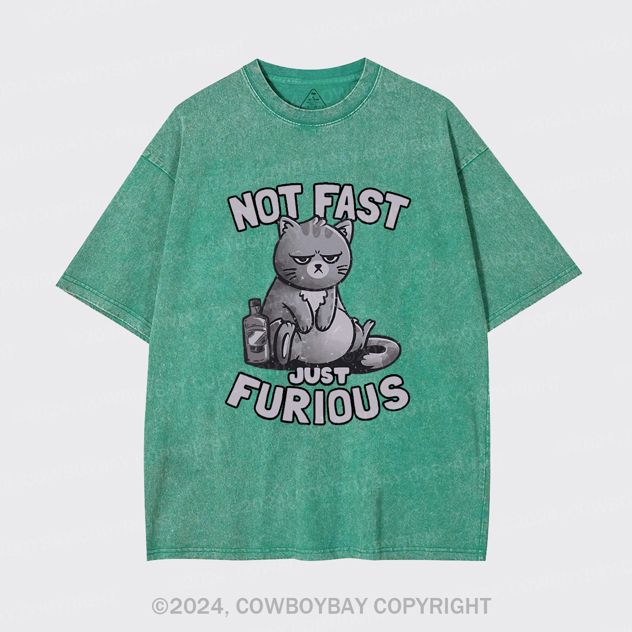 Not Fast Just Furious Cat Garment-dye Tees