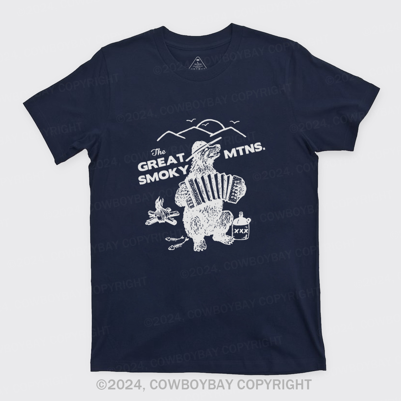Smoky Bluegrass Grizzly Bear T-Shirts
