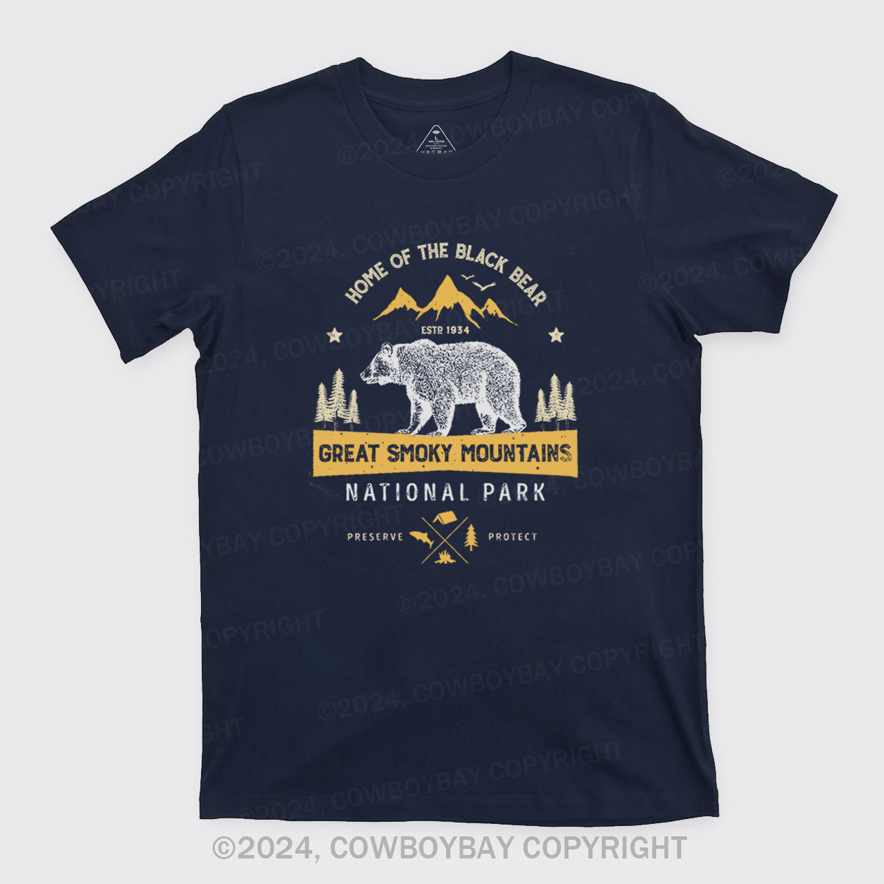 Great Smoky Mountains Home Of The Black Bear T-Shirts