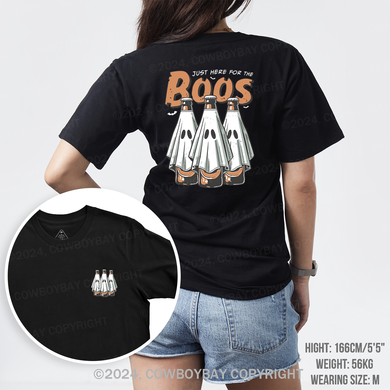 Halloween Just Here For The Boos T-Shirts