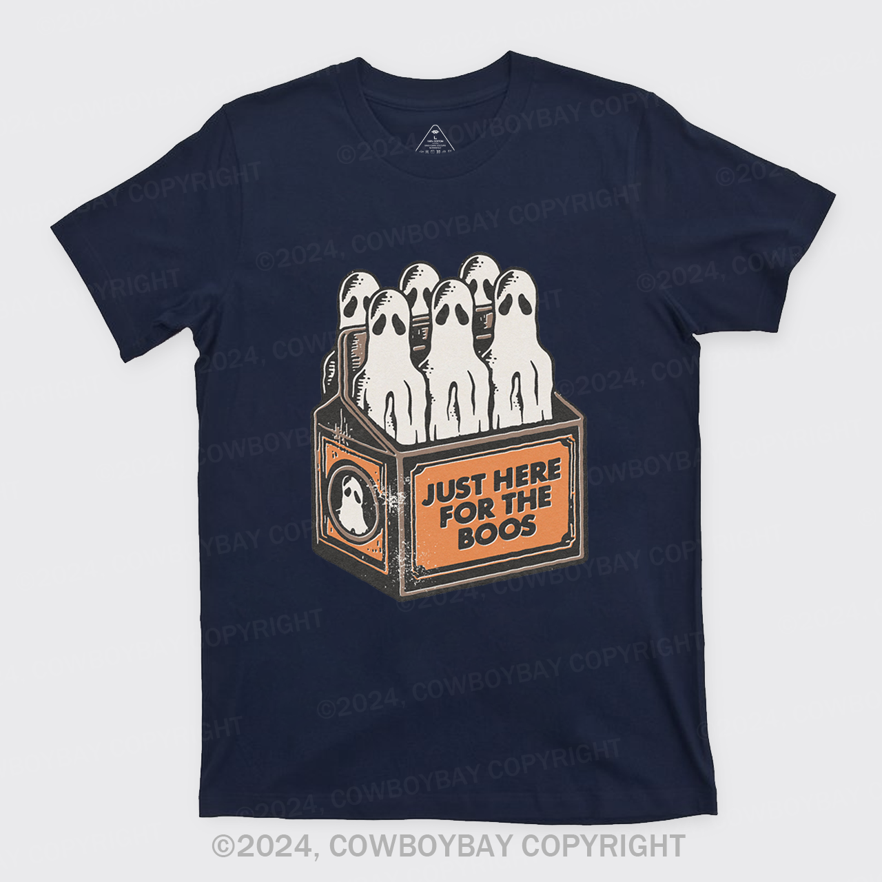 Here For The Boos 6 Pack Booze Ghost Beer Bottles T-Shirts