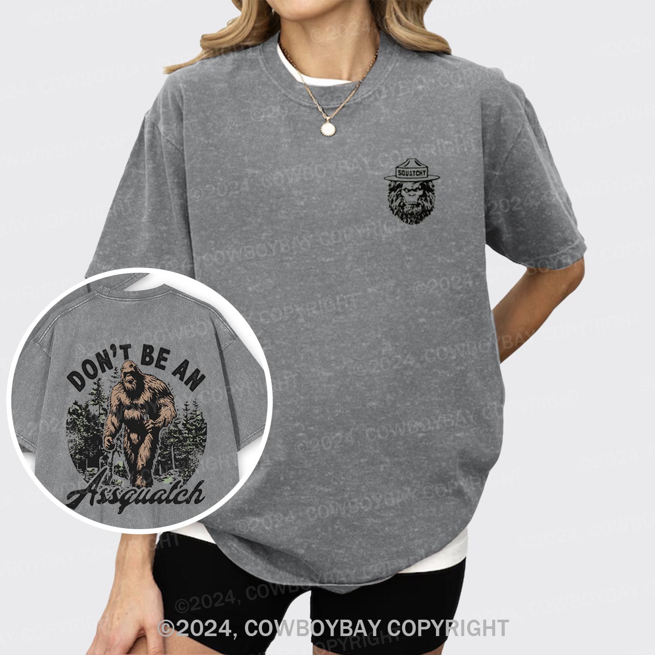 Don't Be An Assquatch Garment-dye Tees