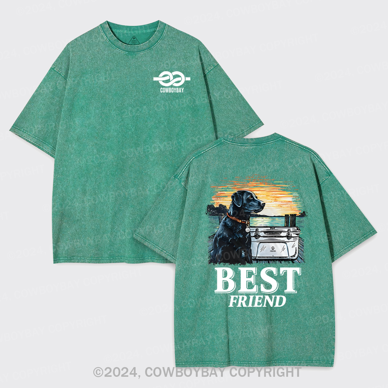 With Best Friend Garment-dye Tees