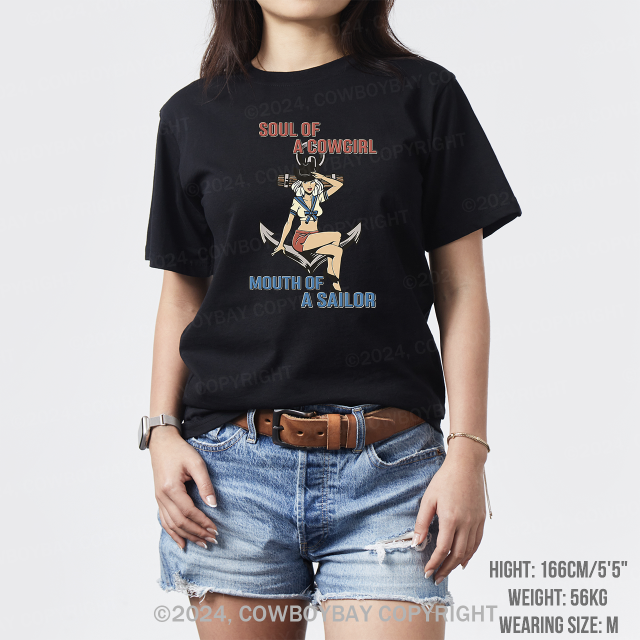 Soul Of A Cowgirl Mouth Of A Sailor T-Shirts