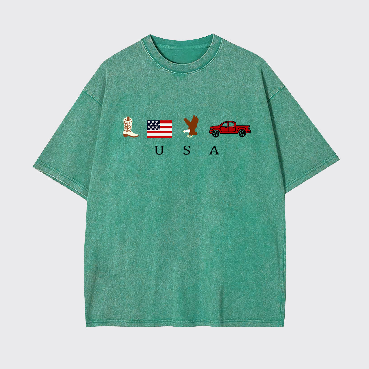 4th Of July-USA Icons Garment-dye Tees