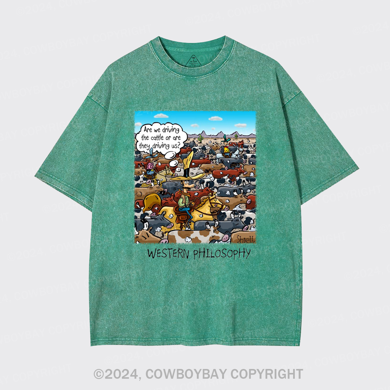 Cowboy Philsophy Garment-dye Tees