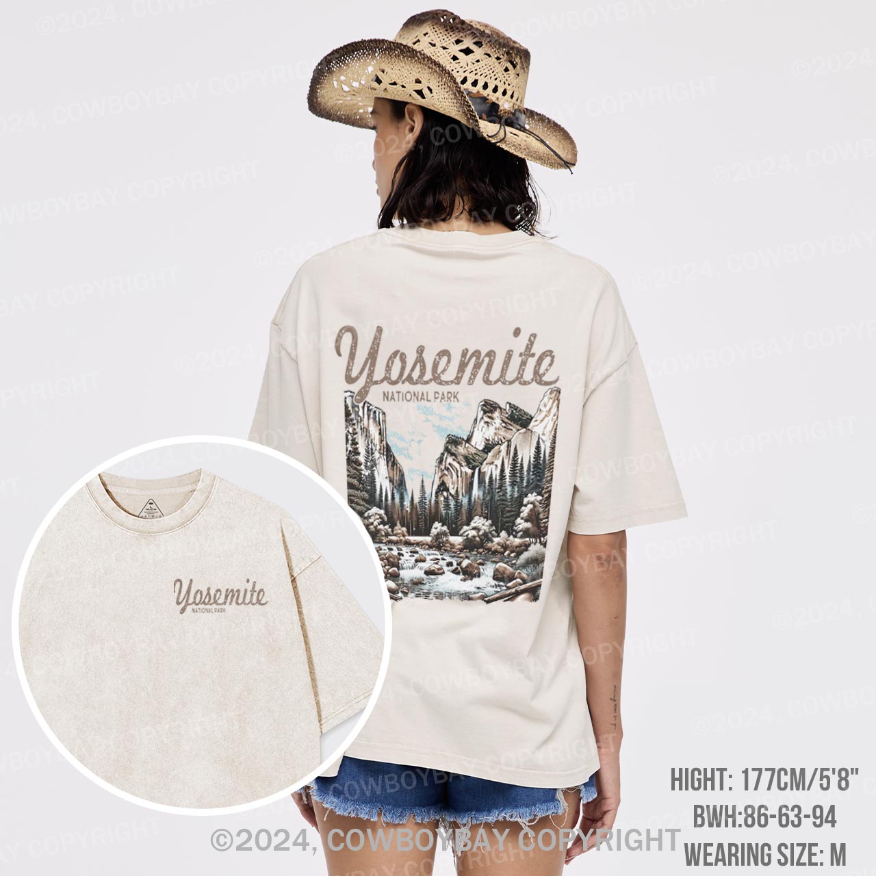 Vintage Yosemite National Park Garment-dye Tees