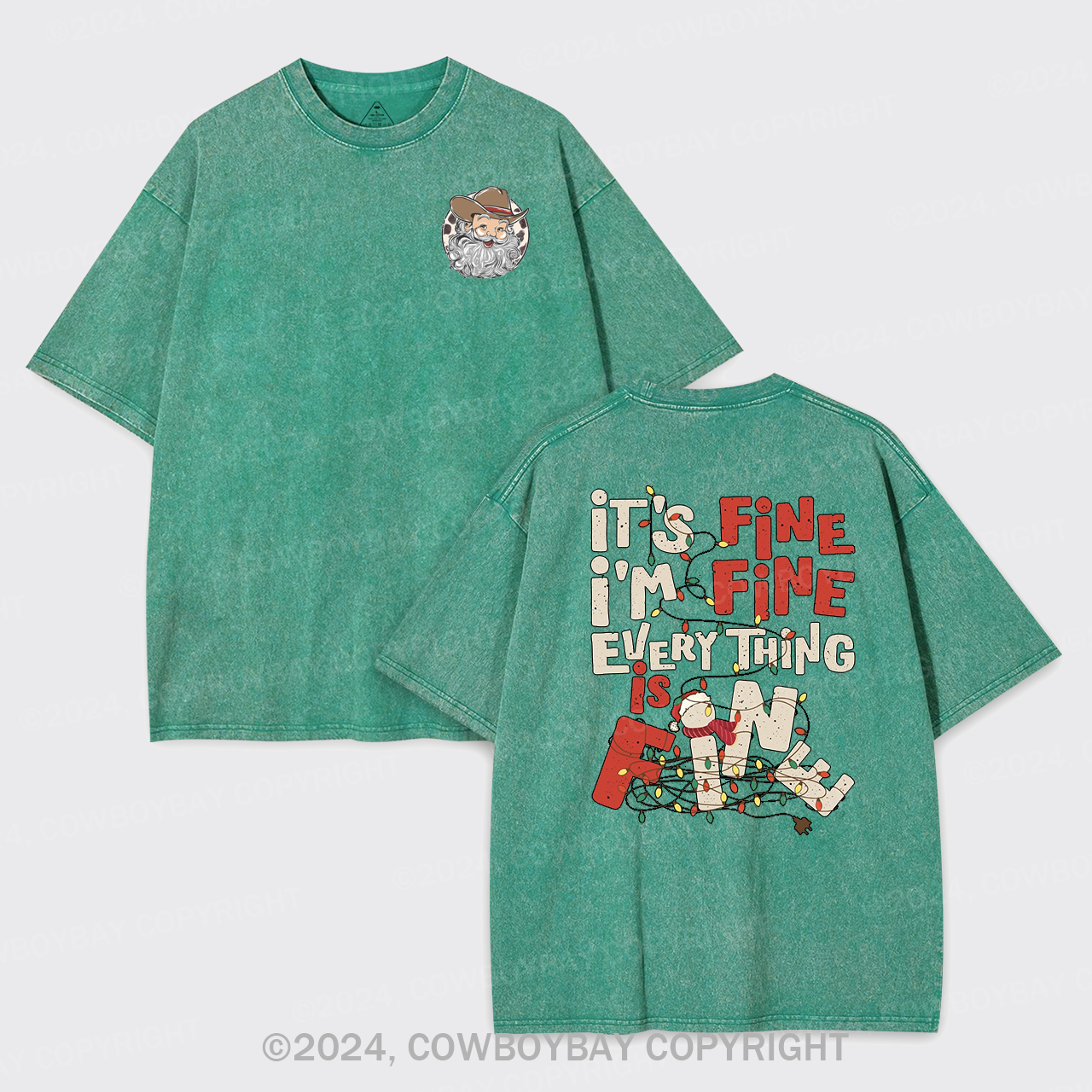 It's Fine. I'm Fine. Everything Is Fine Garment-dye Tees
