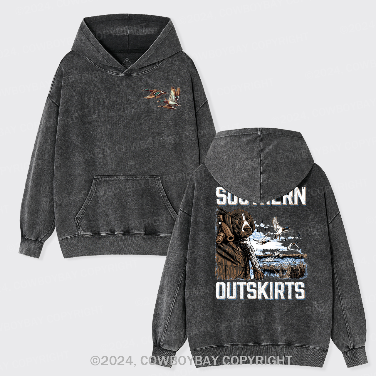 Southern Outskirts Garment-Dye Hoodies