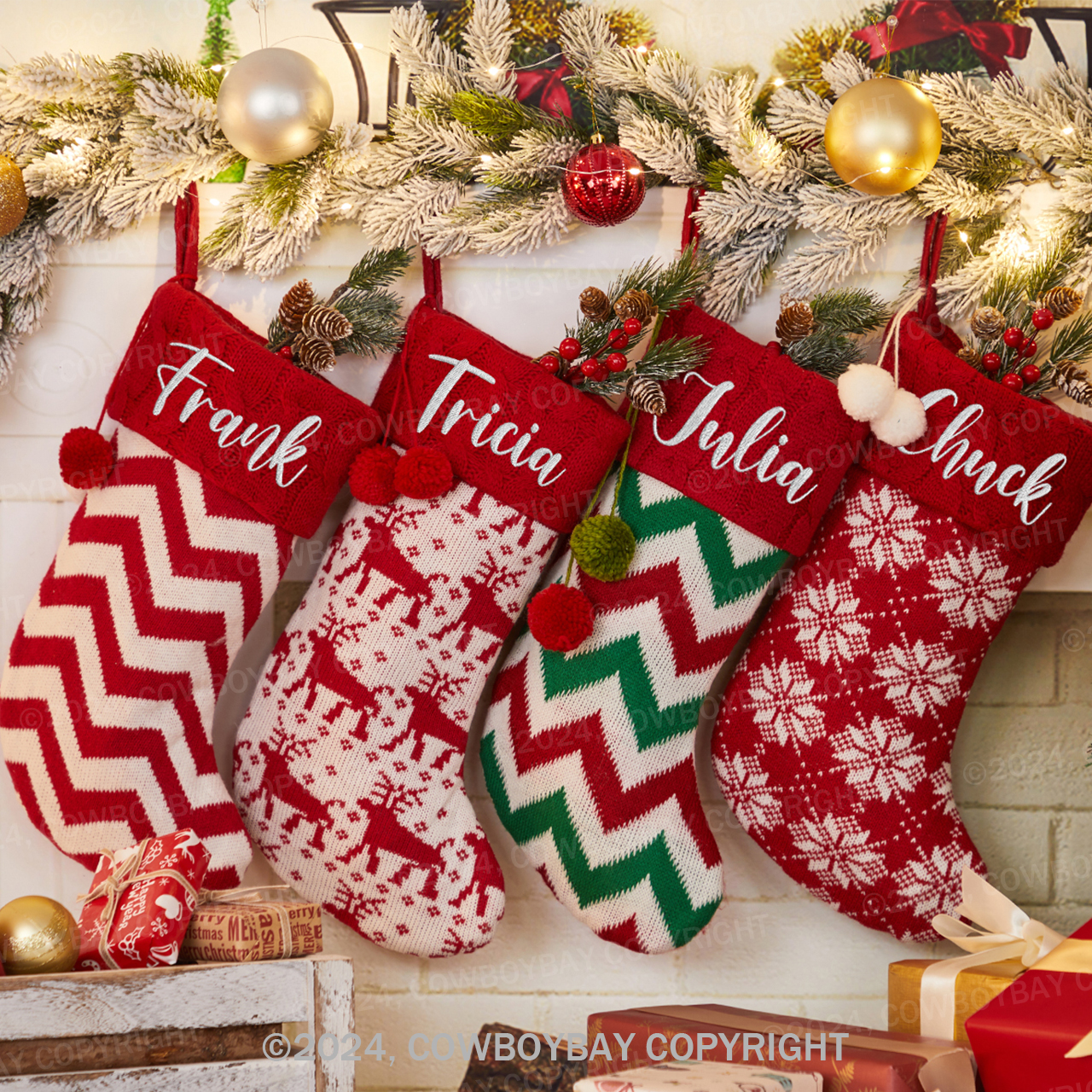 Personalized Plush Christmas Stockings