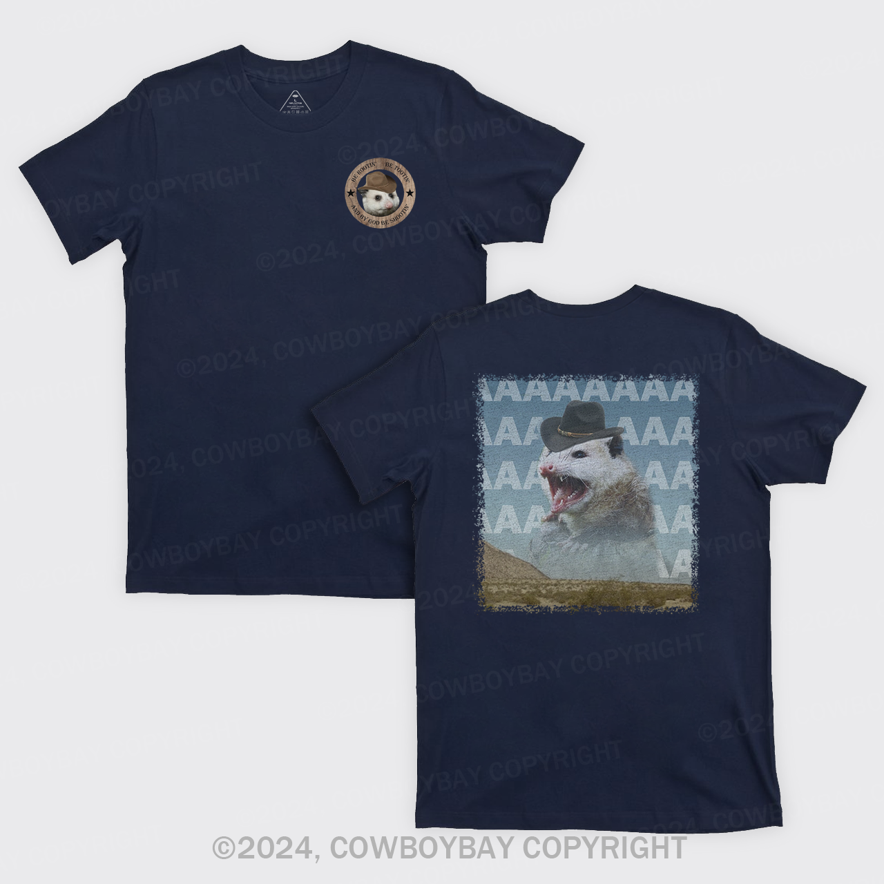 Be Rootin Be Tootin Be Shootin Possum T-Shirts