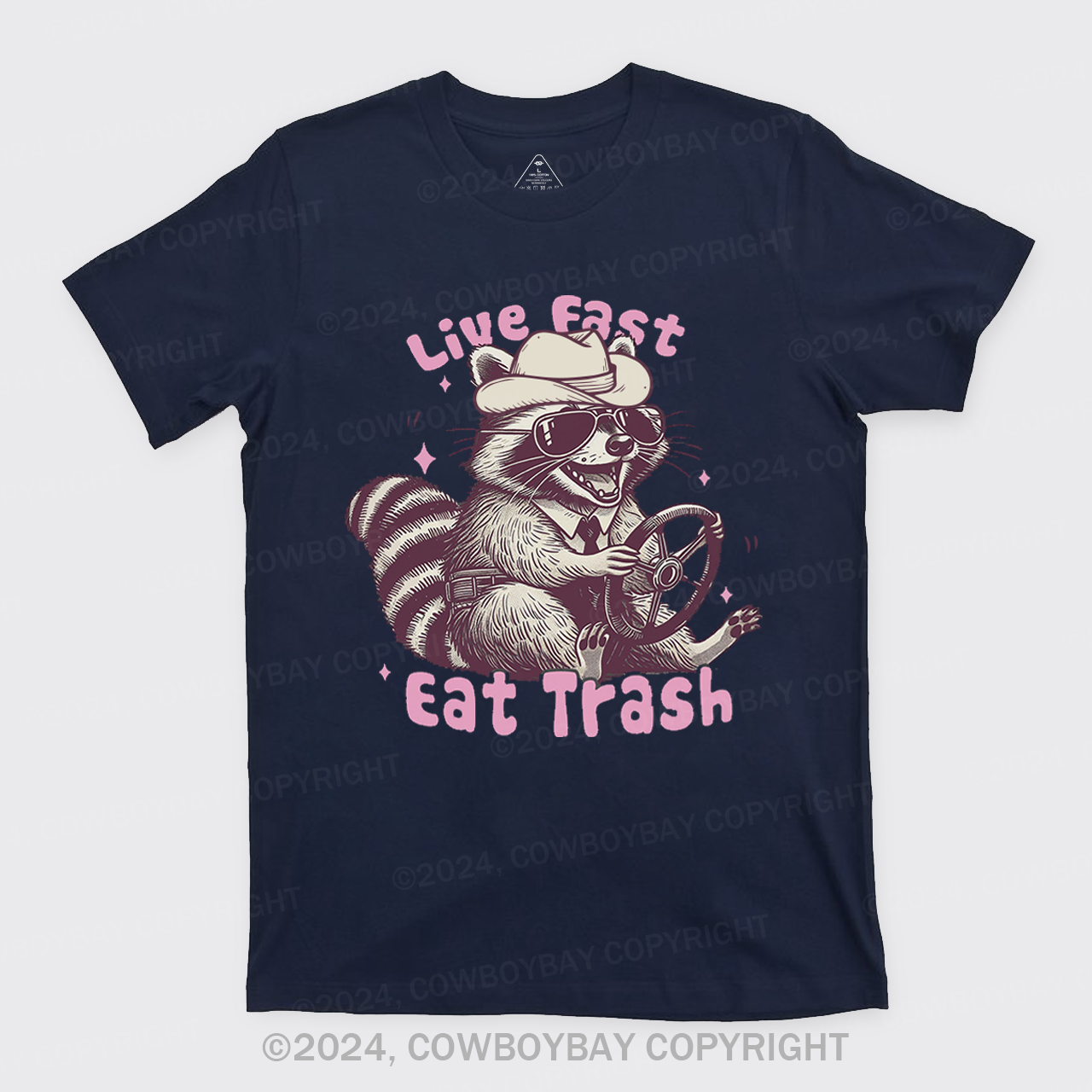 Live Fast Eat Trash Raccoon T-Shirts