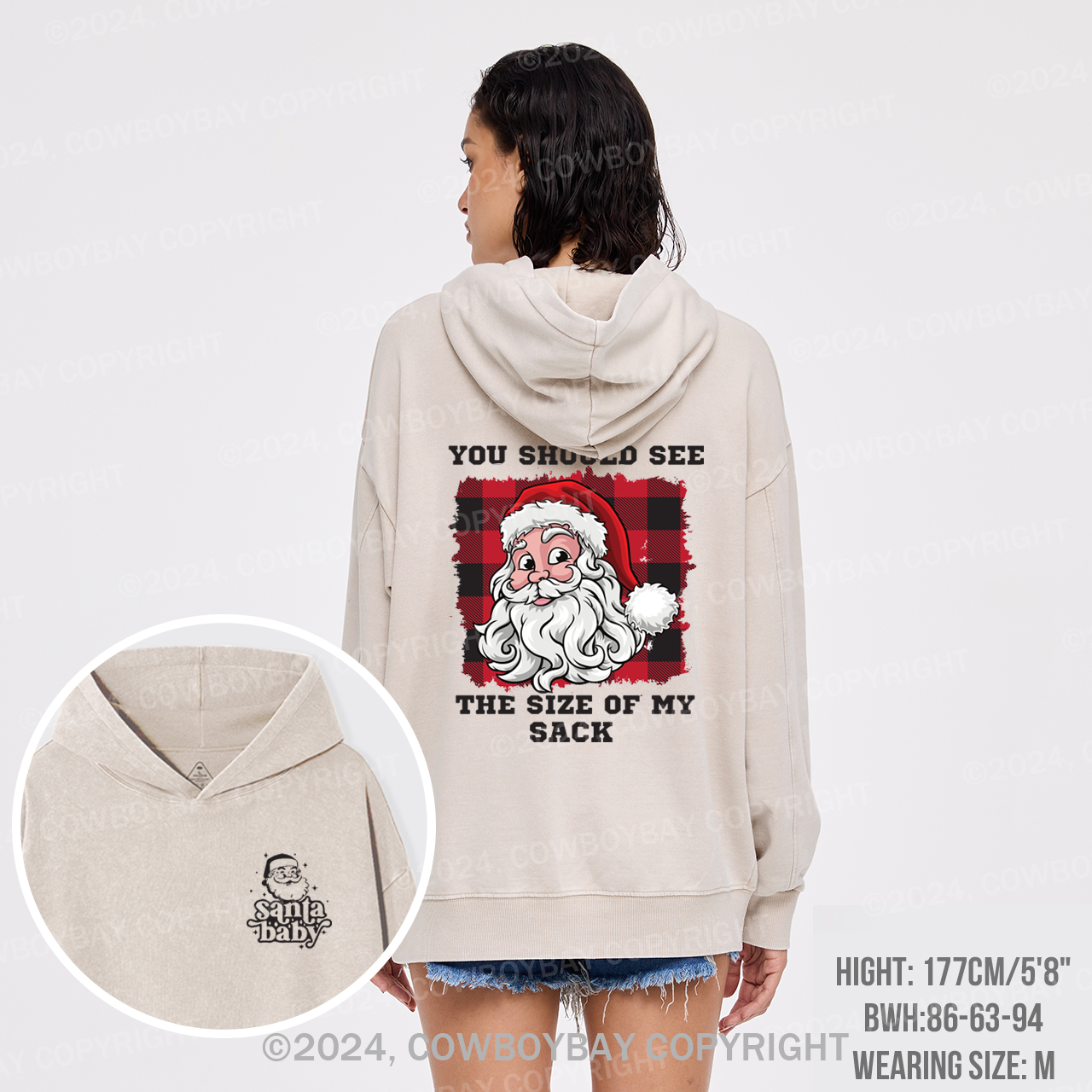 You Should See The Size Of My Sack Garment-Dye Hoodies