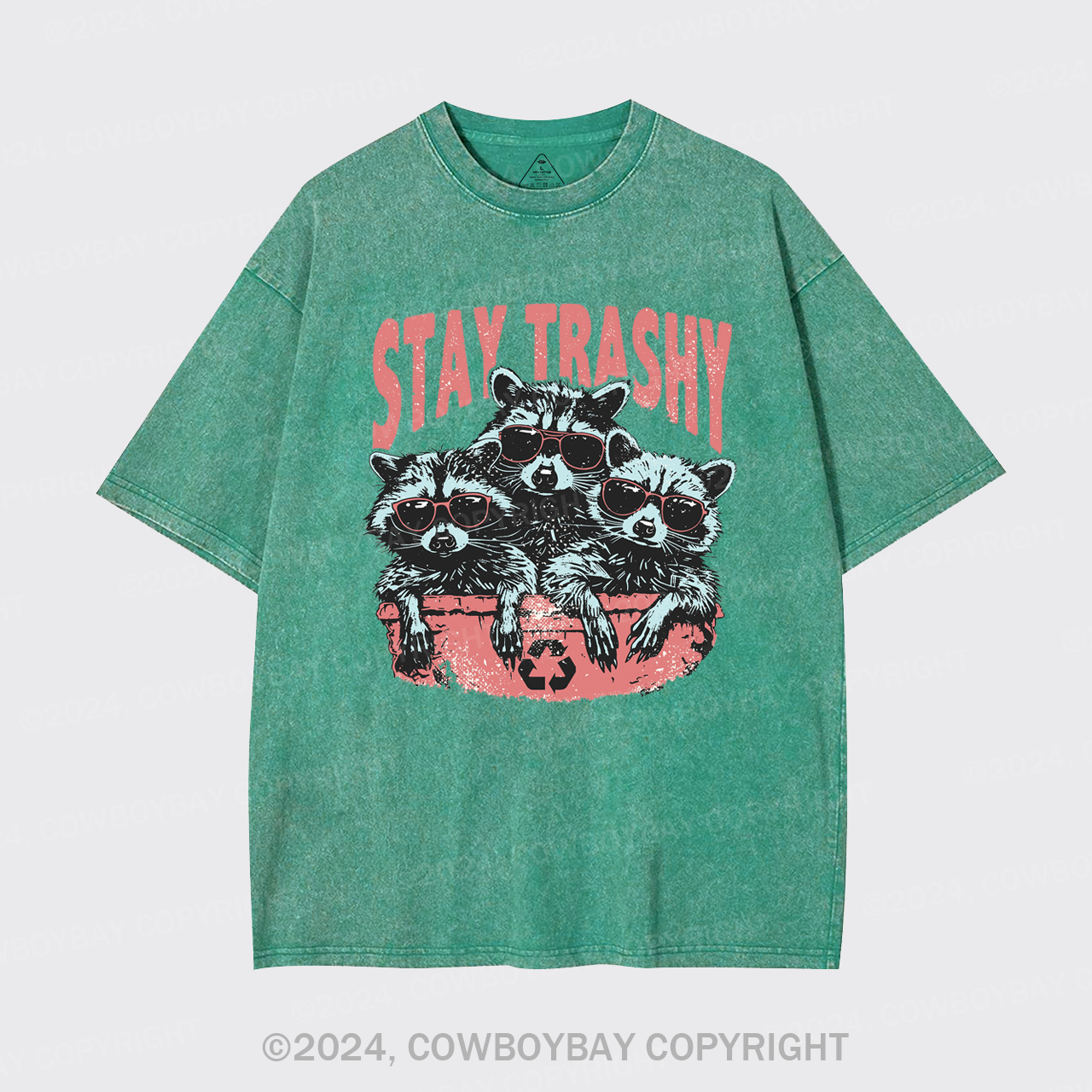 Raccoon Stay Trashy Garment-dye Tees