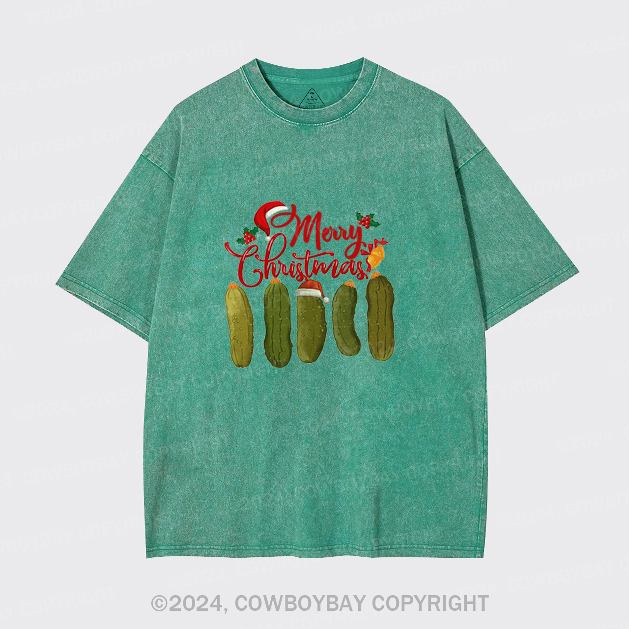 Pickles Merry Christmas Garment-dye Tees