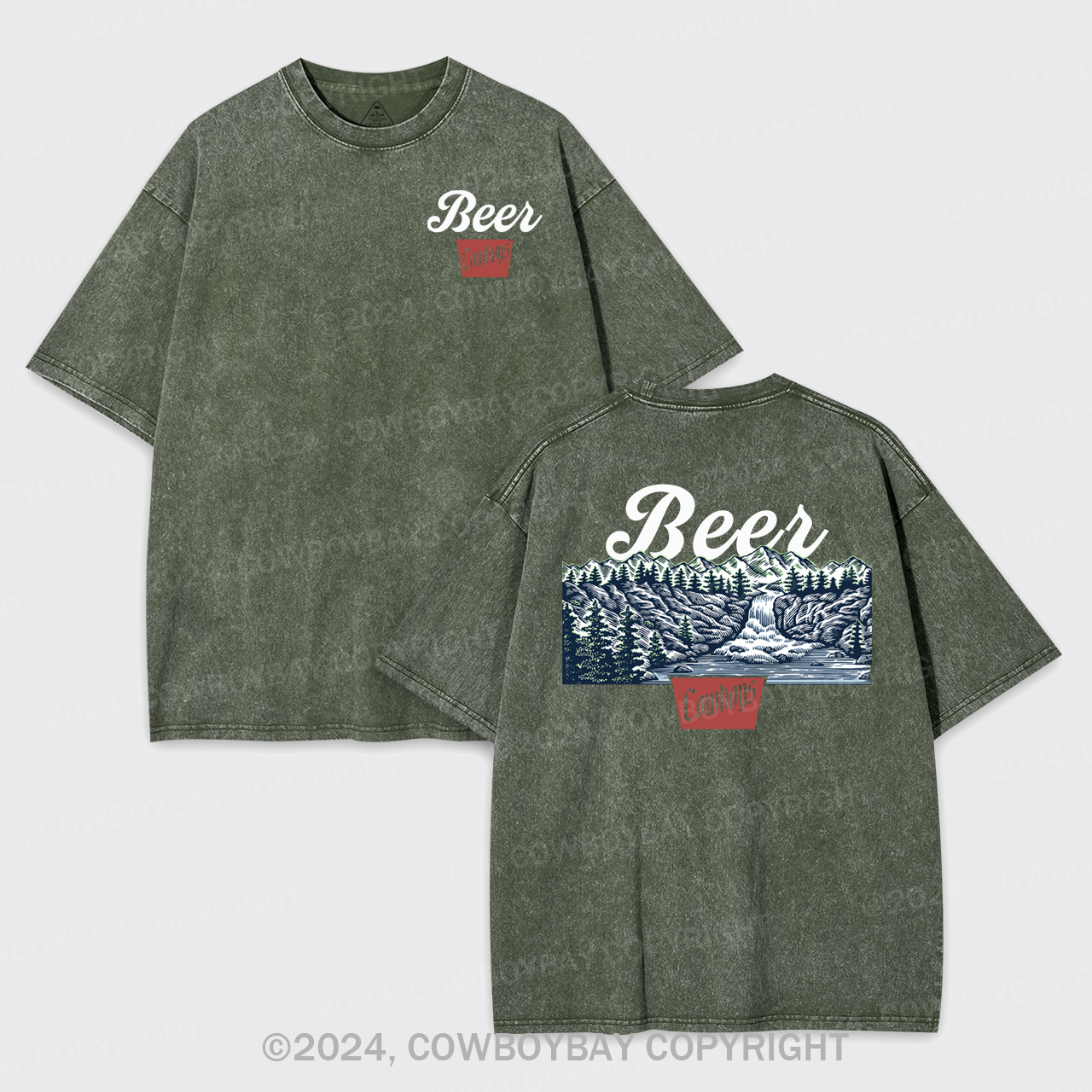 Beer Cowboys Garment-dye Tees