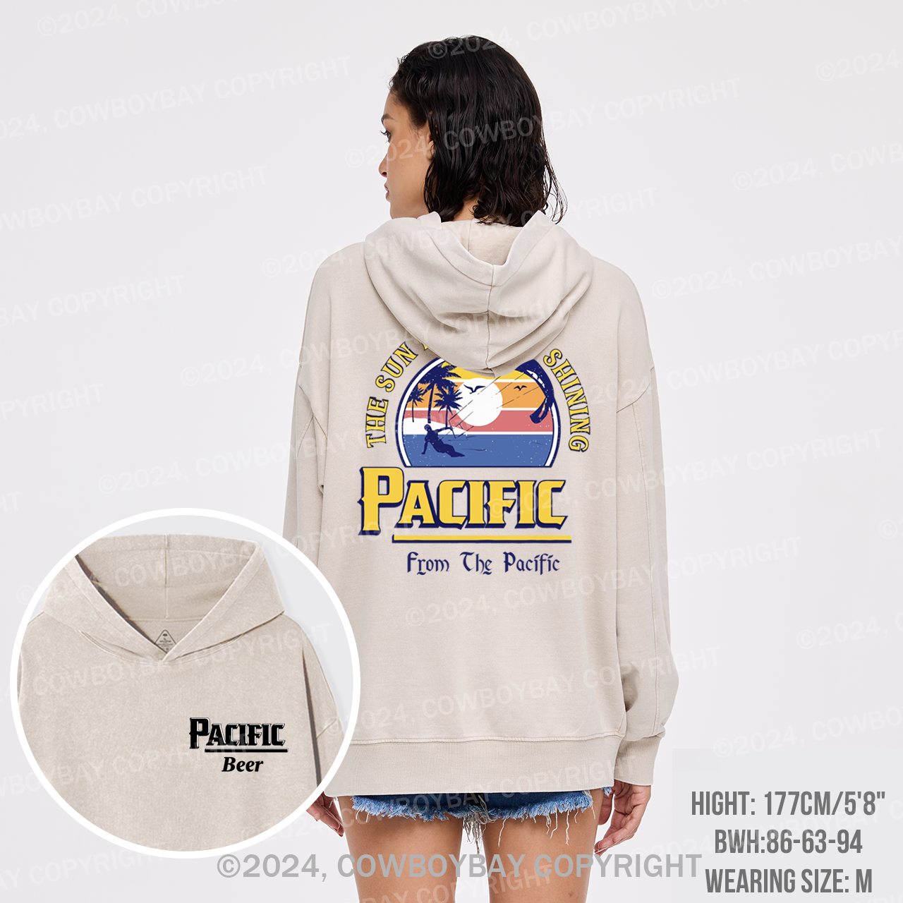 Pac��fic Beer Garment-Dye Hoodies