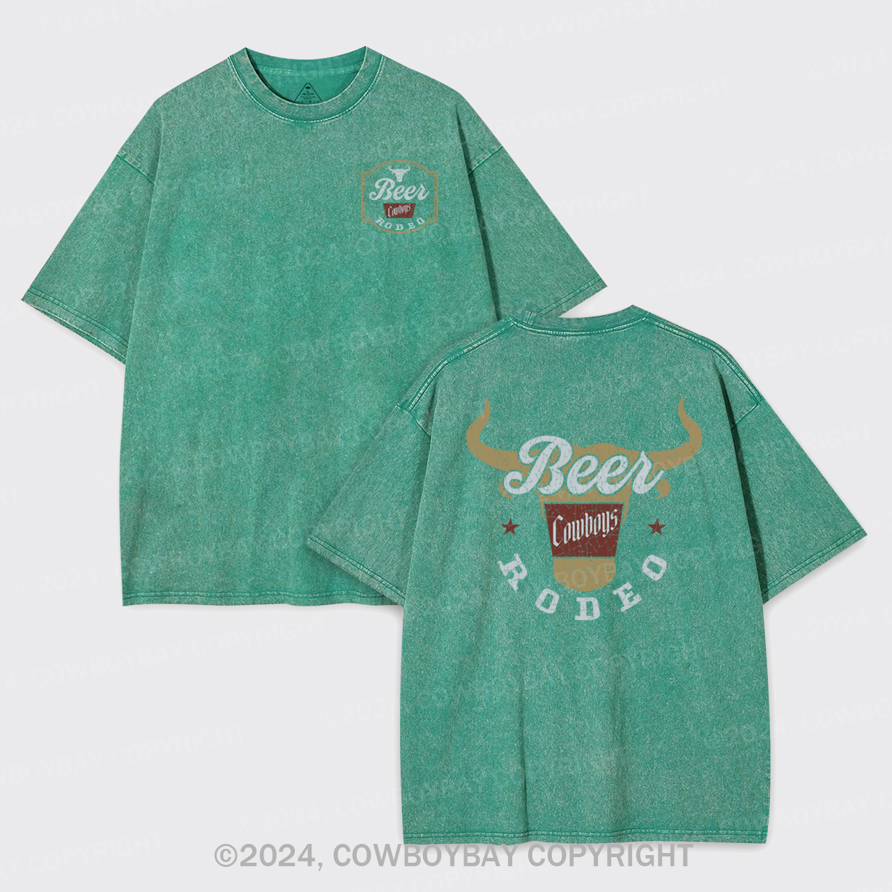 New Banquet Rodeo Cowboy Garment-dye Tees