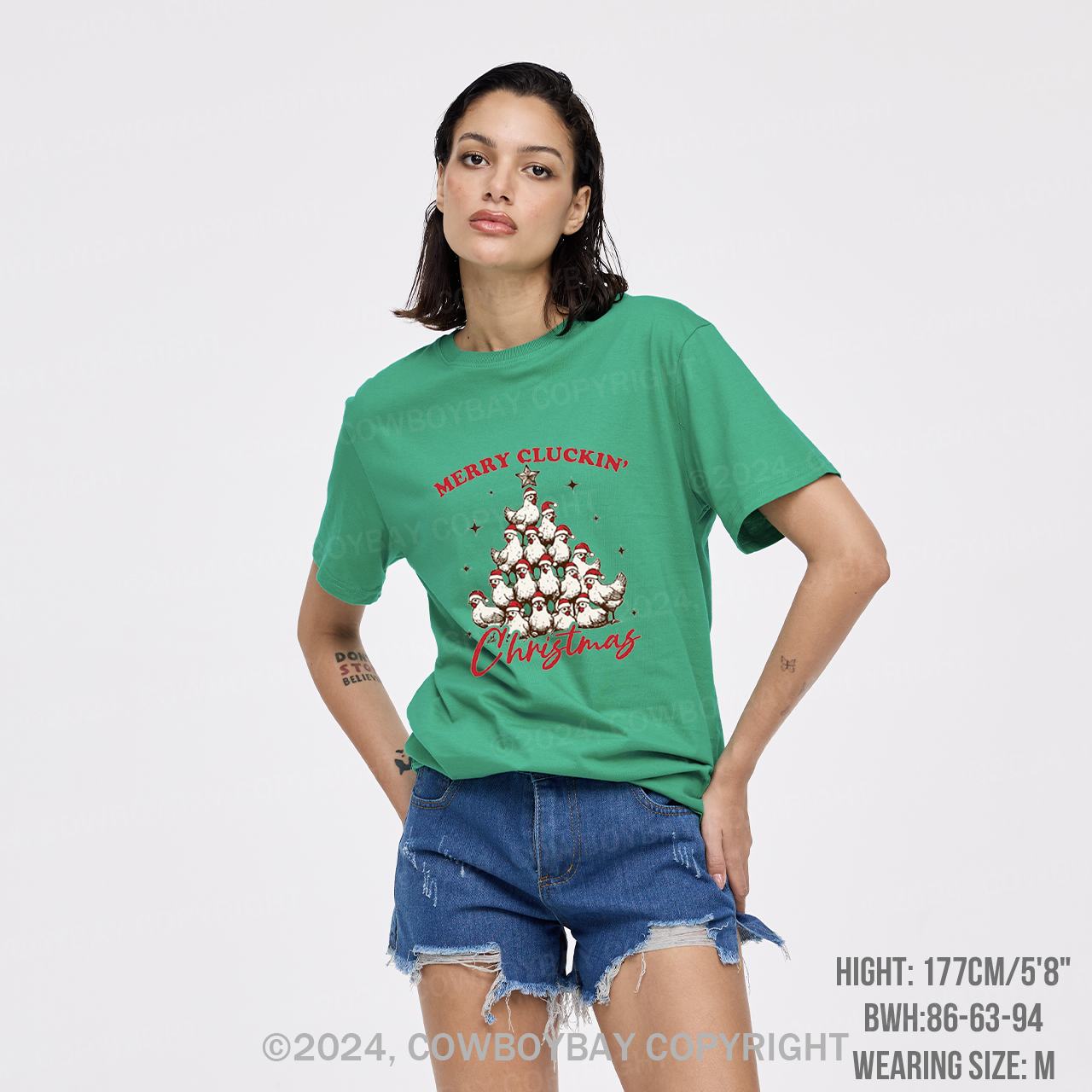 Merry Christmas Chickens T-Shirts