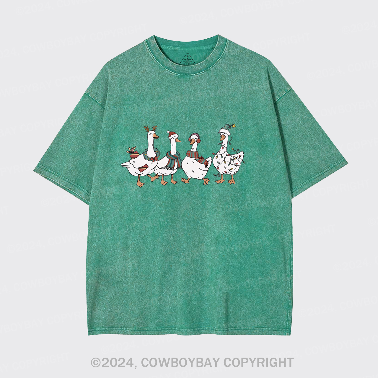 Christmas Silly Goose Garment-dye Tees