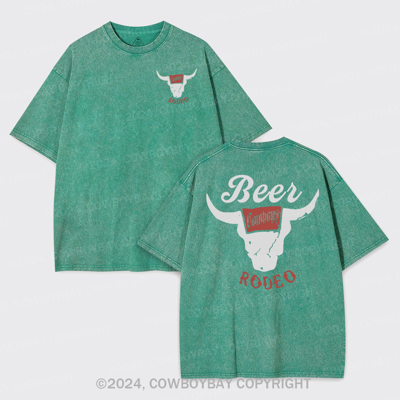 Retro Beer Rodeo Inspired Garment-dye Tees