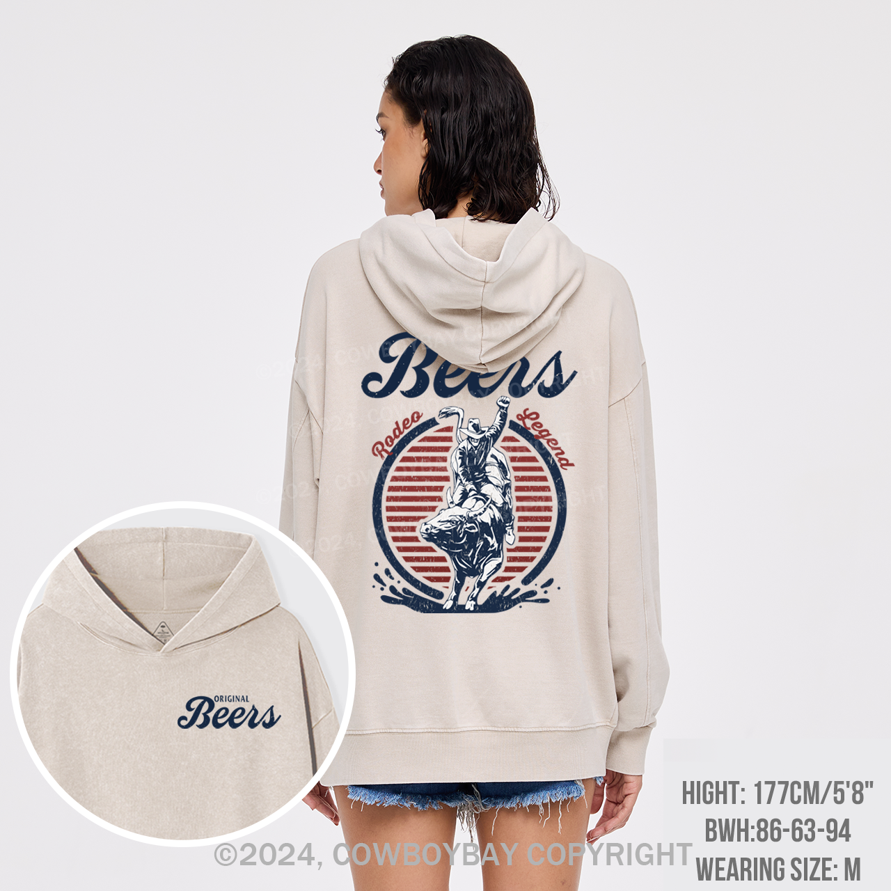 Original Coors Rodeo Legend Garment-Dye Hoodies