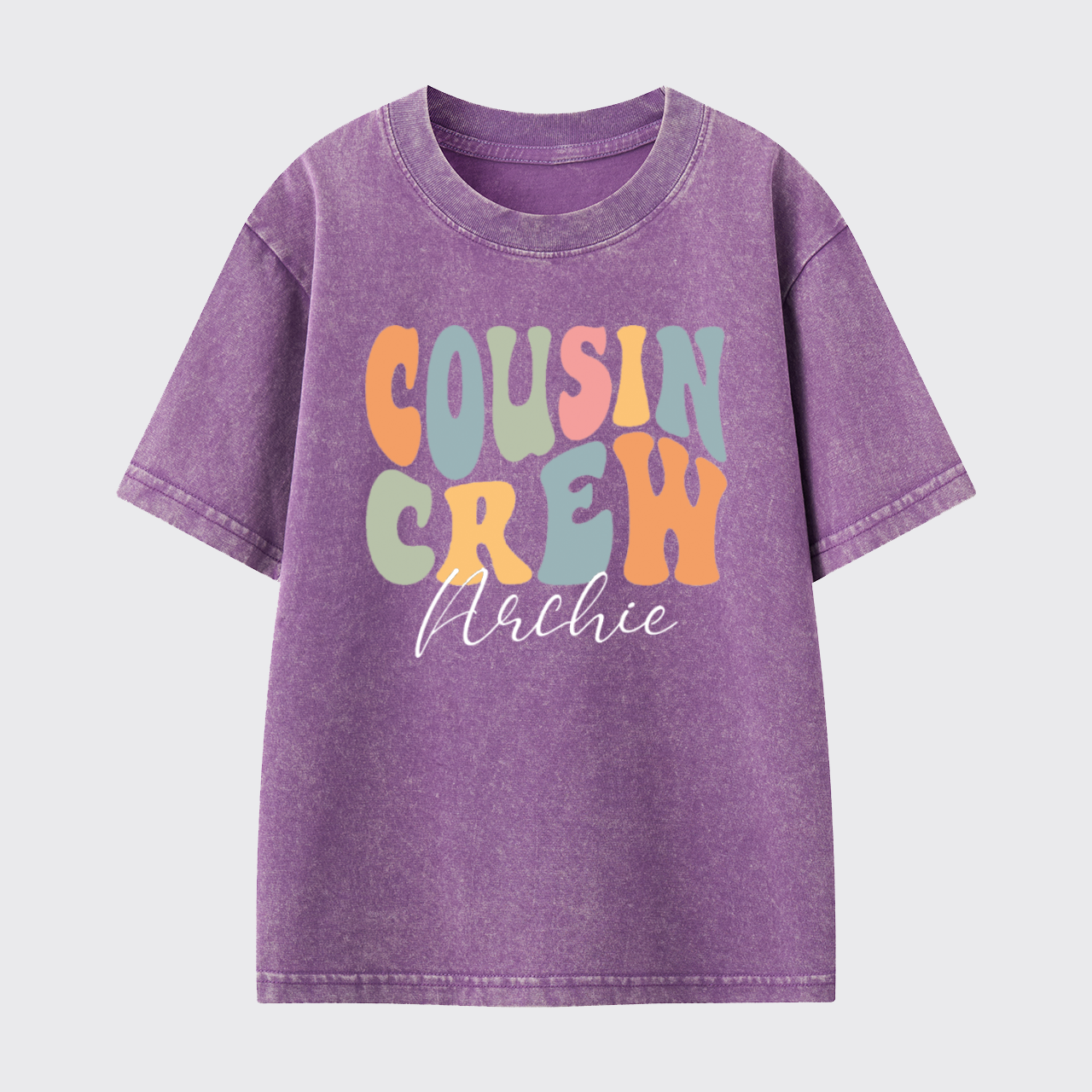 Personalized Cousin Crew Washed Toddler T-shirt