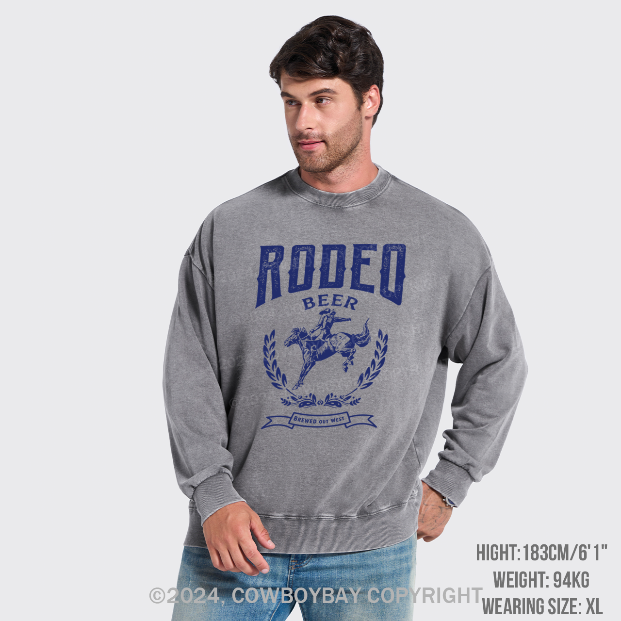 Rodeo Beer Washed Sweatshirts