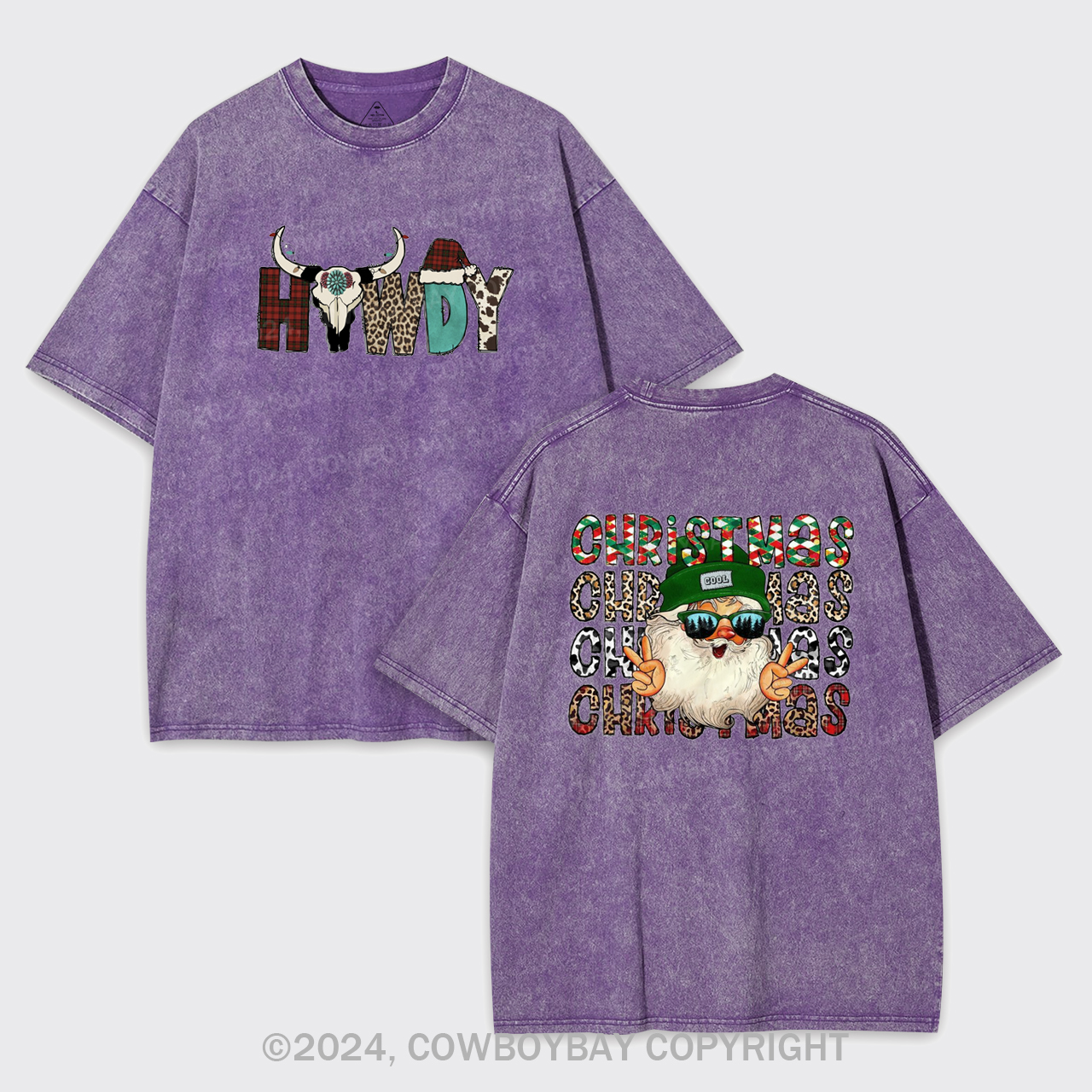 Cool Christmas Garment-dye Tees