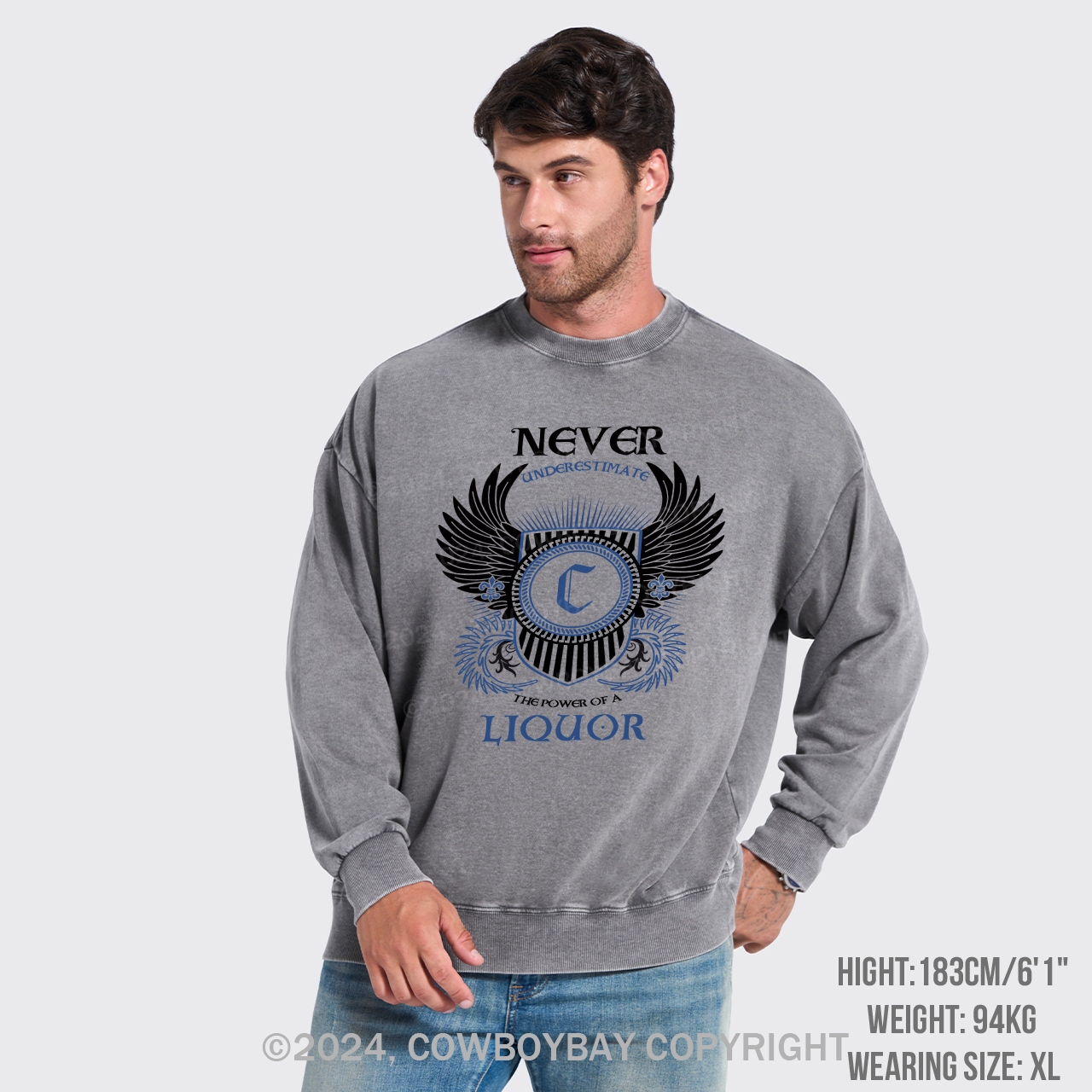 The Power Of C Washed Sweatshirts