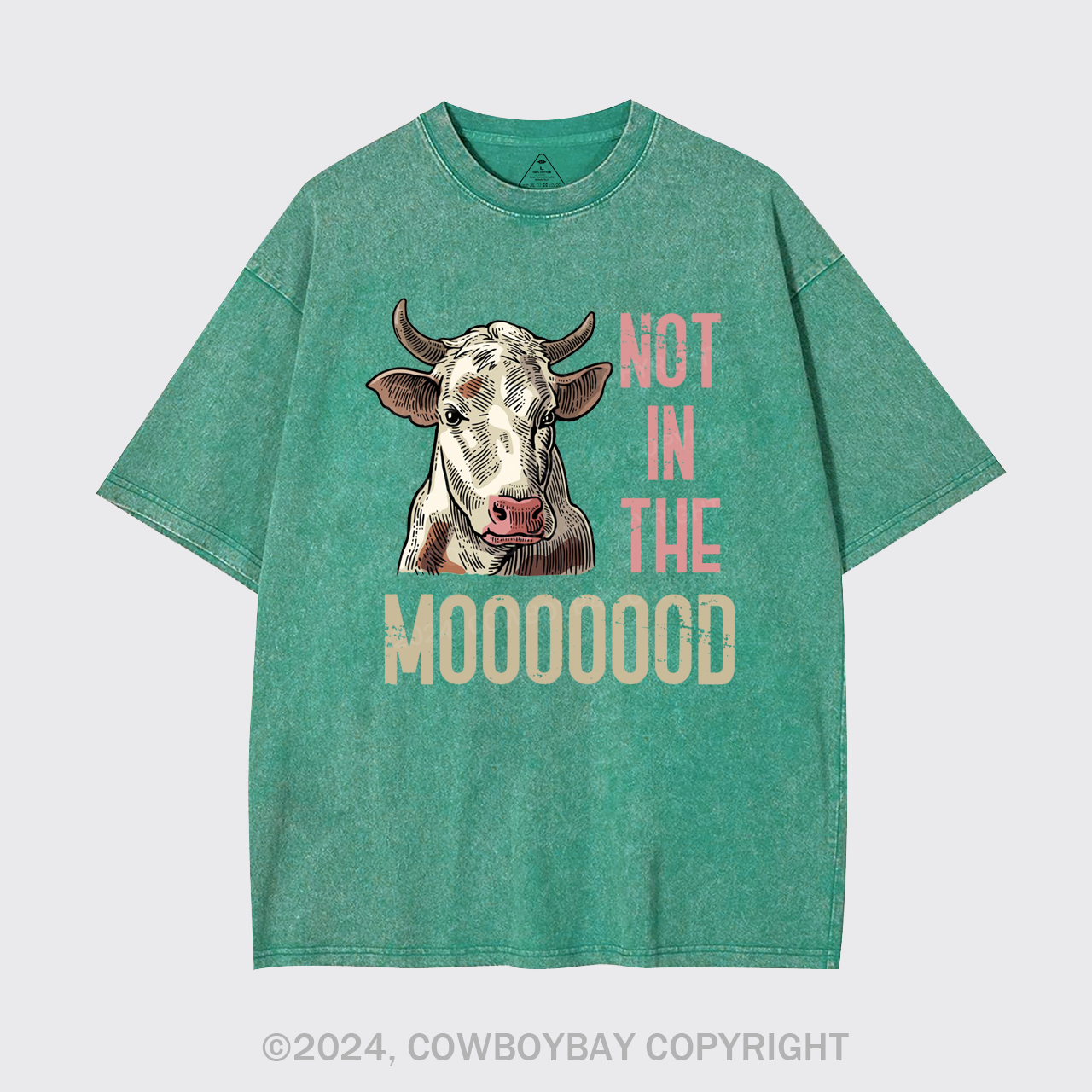 Funny Farmer Quote Cow Garment-dye Tees