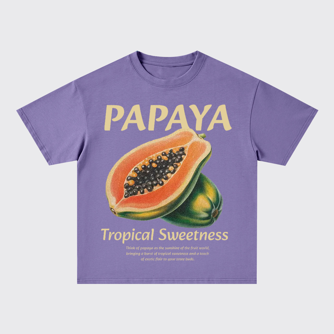 Retro Style-Fresh Papaya Oversize T-Shirts
