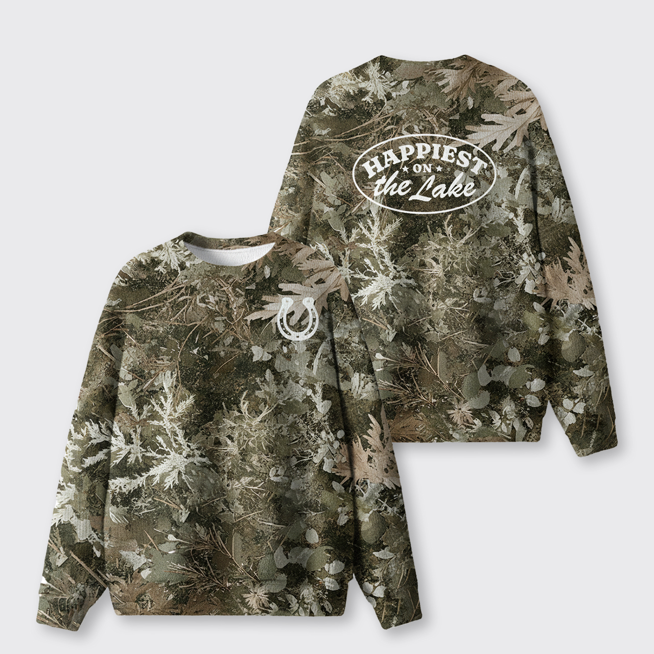 Vintage Lake Camo Knit Sweatshirt