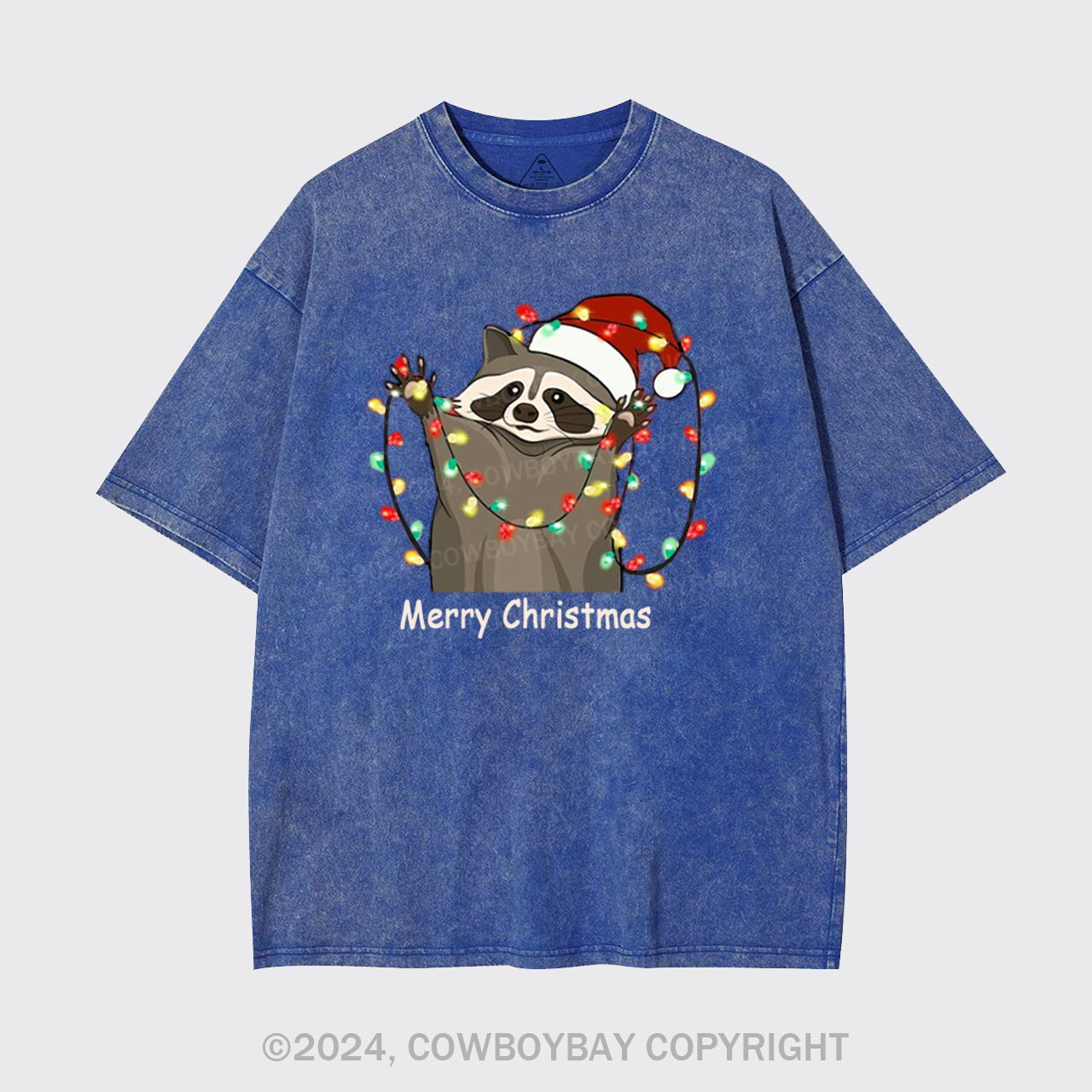 Christmas Racoon Garment-dye Tees