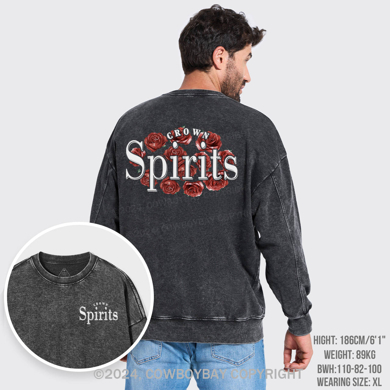 We Love Beer Rose Washed Sweatshirts