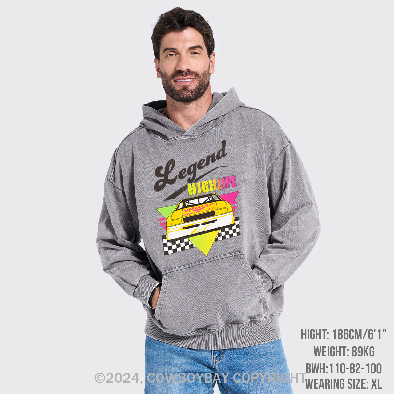 The Colorful Beers Life Garment-Dye Hoodies