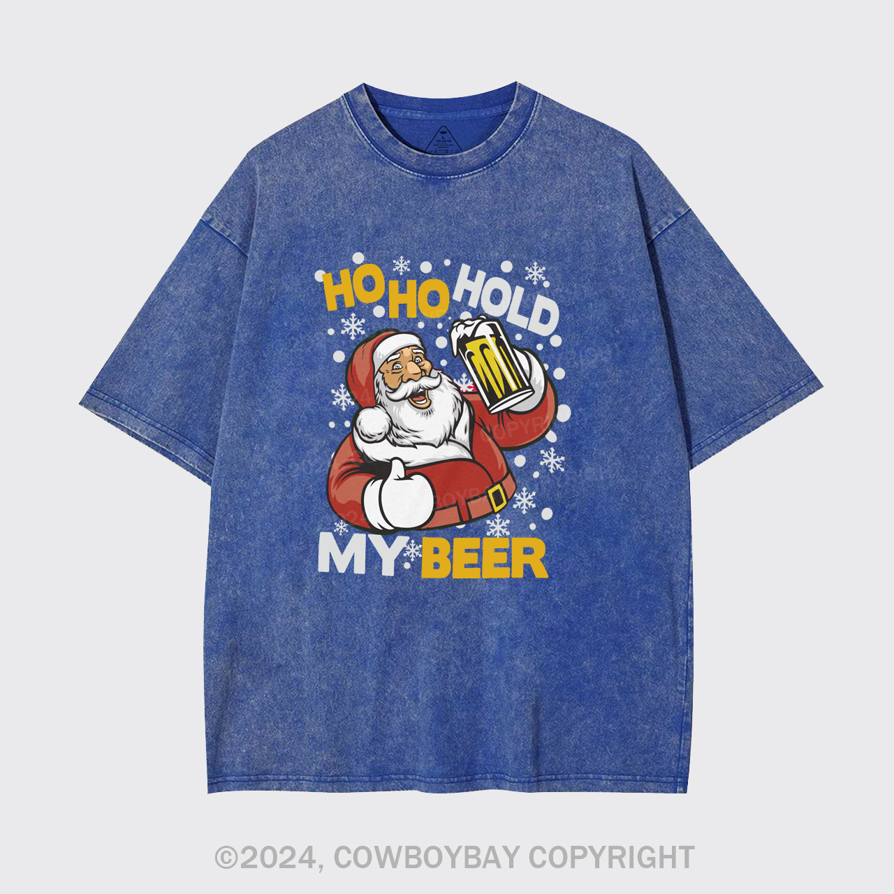 Ho Ho Hold My Beer Garment-dye Tees