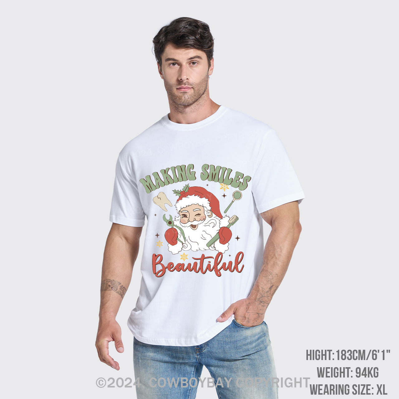 Making Smiles Santa Teeth Beautiful T-Shirts