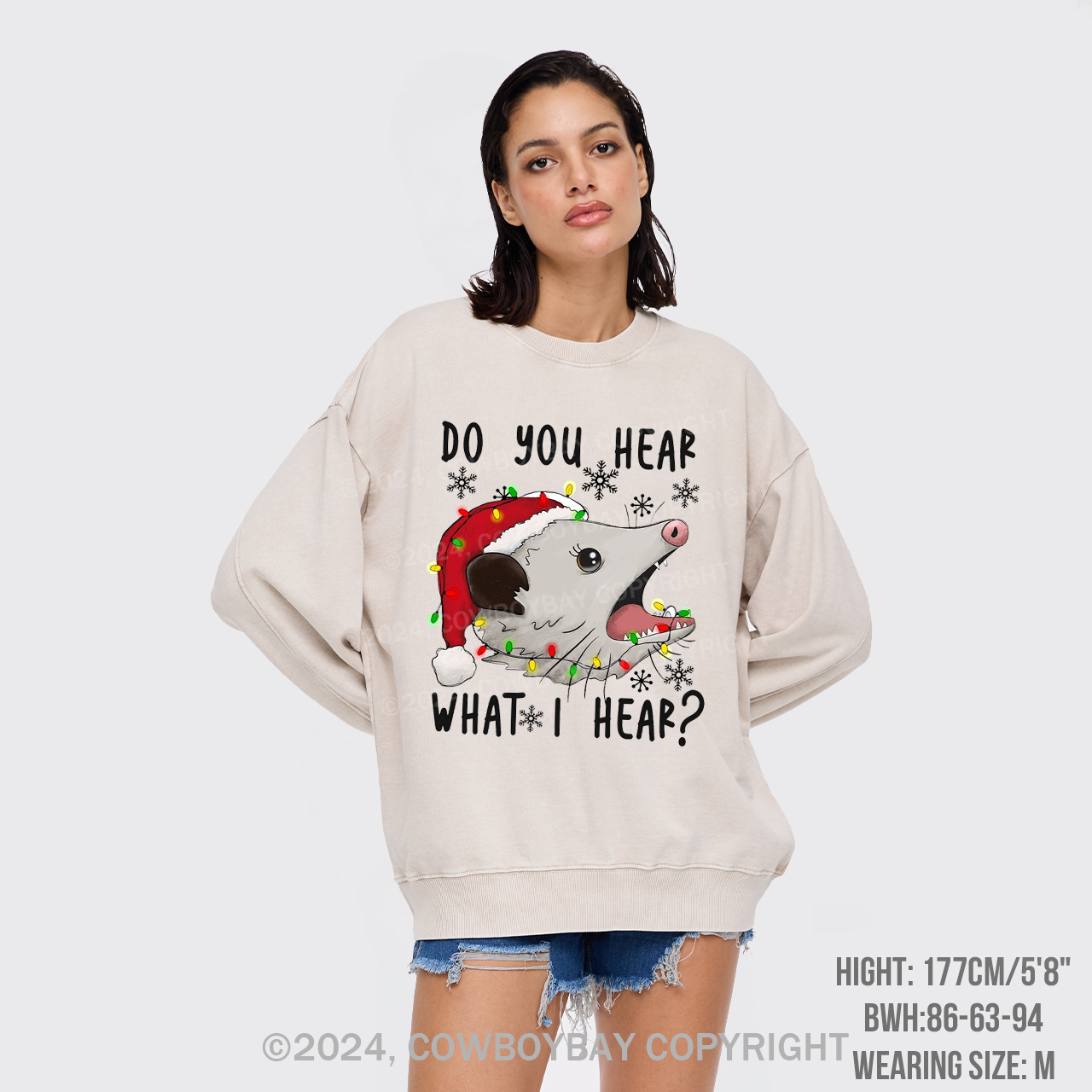 Do You Hear What I Hear Washed Sweatshirts