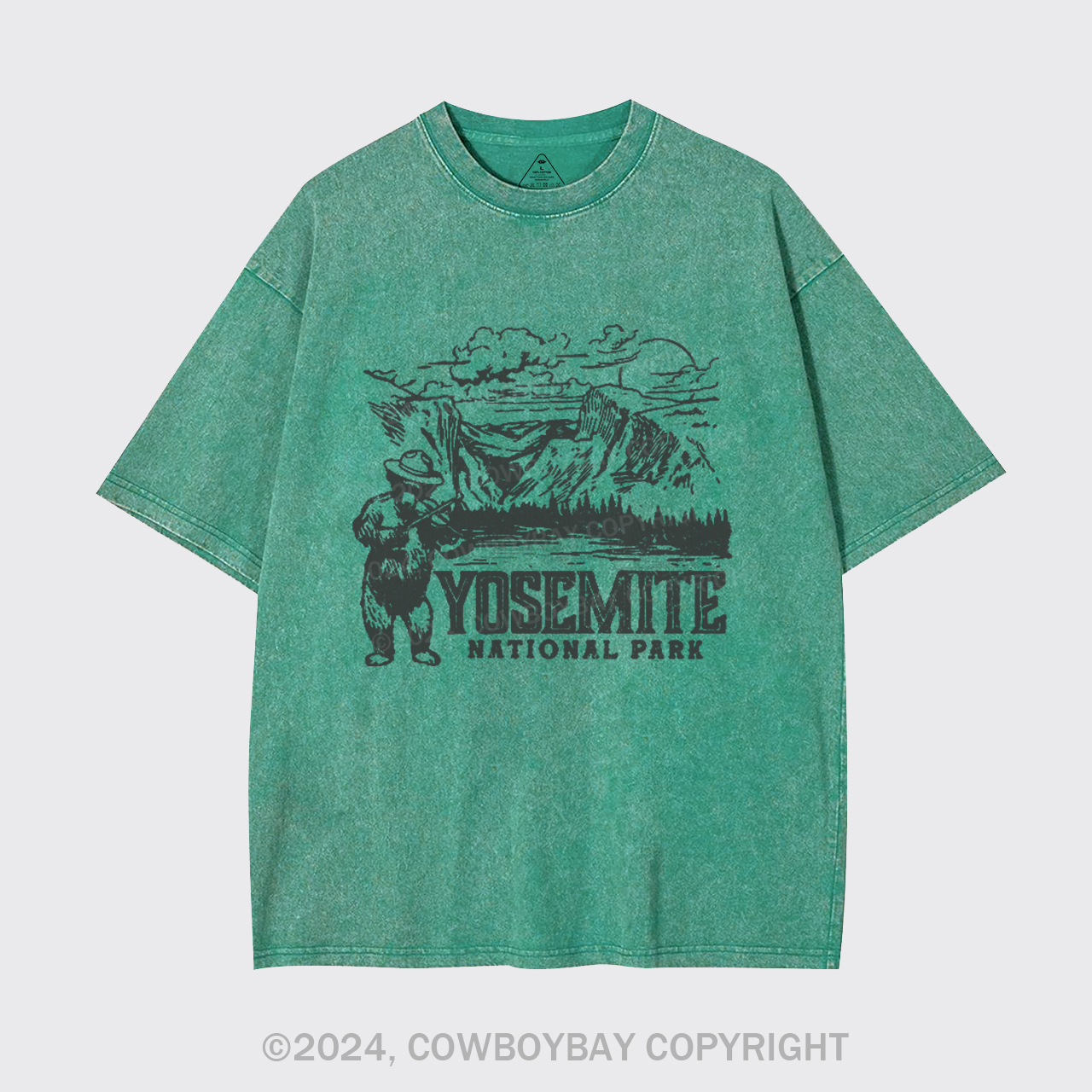 Hiking In Yosemite National Park Garment-dye Tees