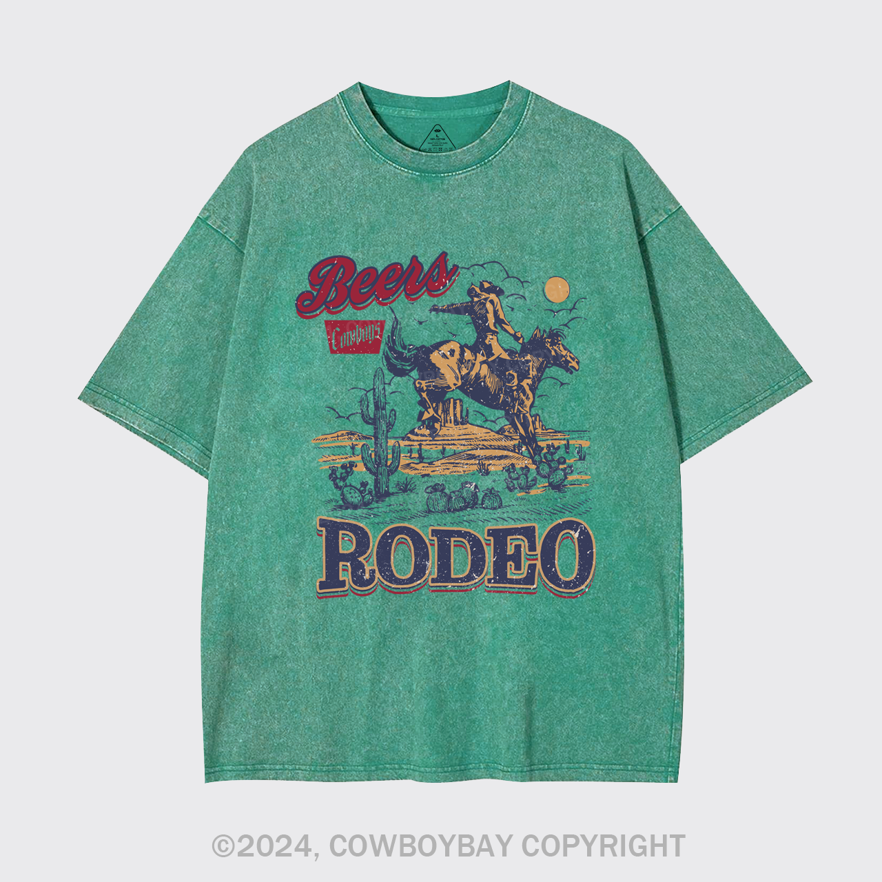 The Rodeo Of Cowboy Garment-dye Tees