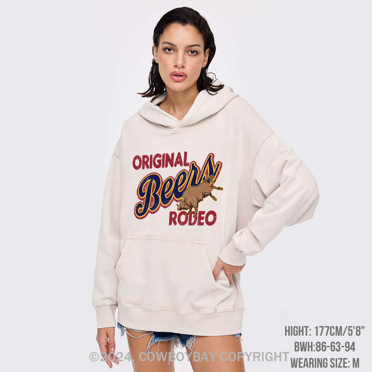 Rodeo And Beers Garment-Dye Hoodies